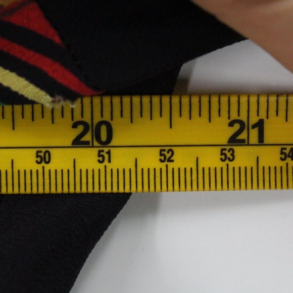 Vintage COMPONIX Cardigan Jacket Womens Black Art Graphic Open Front Size 8 USA - Picture 8 of 9